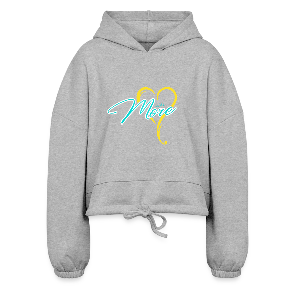 Women’s Cropped Hoodie - heather gray