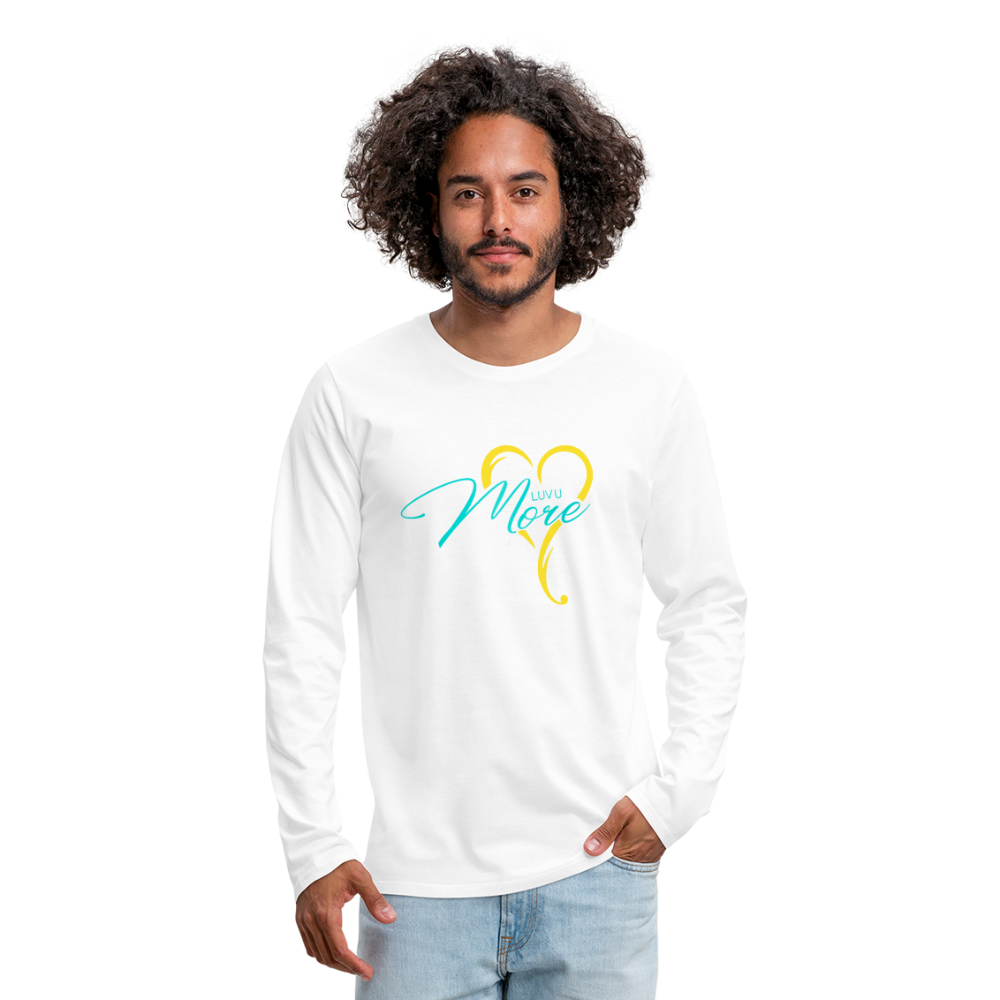 Men's Premium Long Sleeve T-Shirt - white