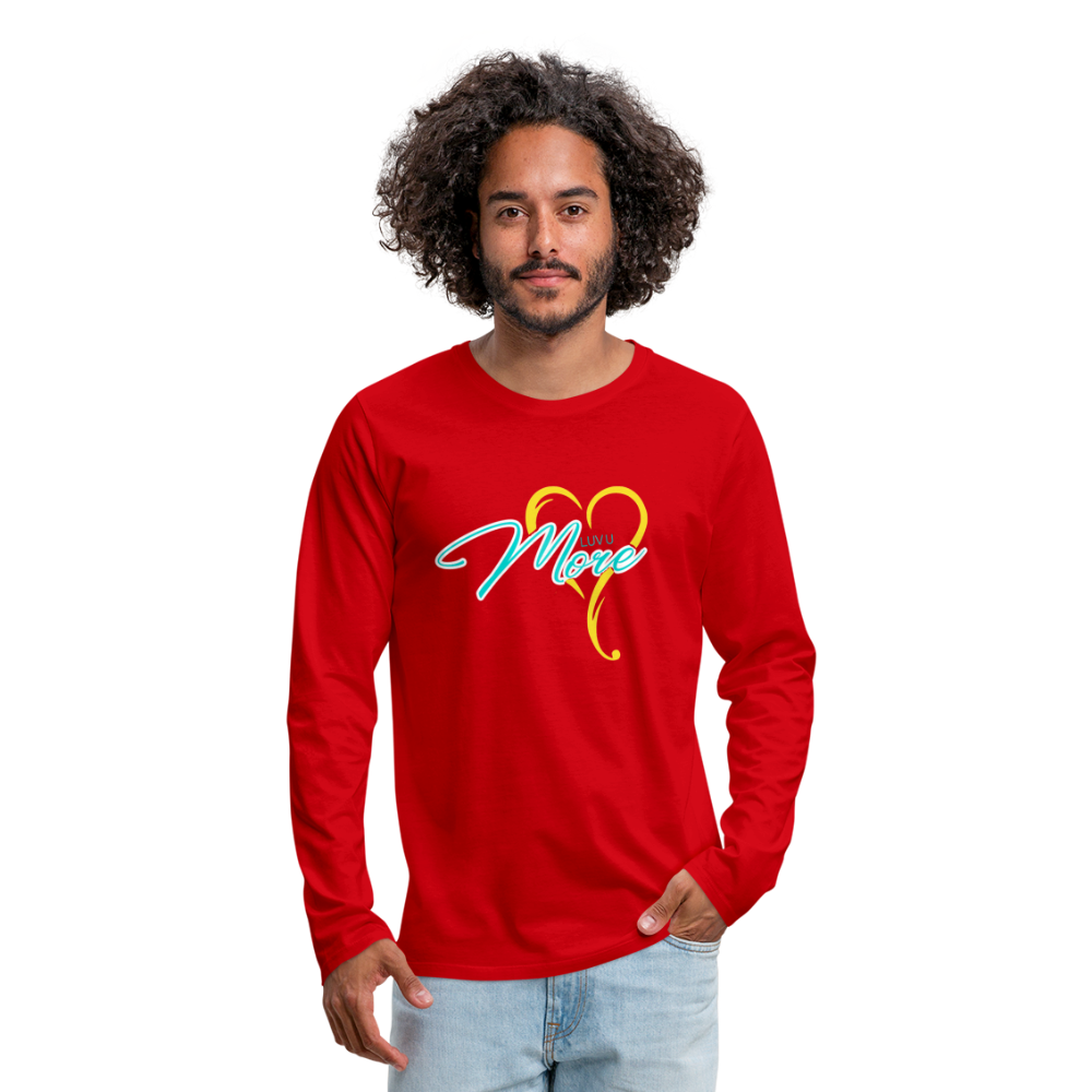 Men's Premium Long Sleeve T-Shirt - red