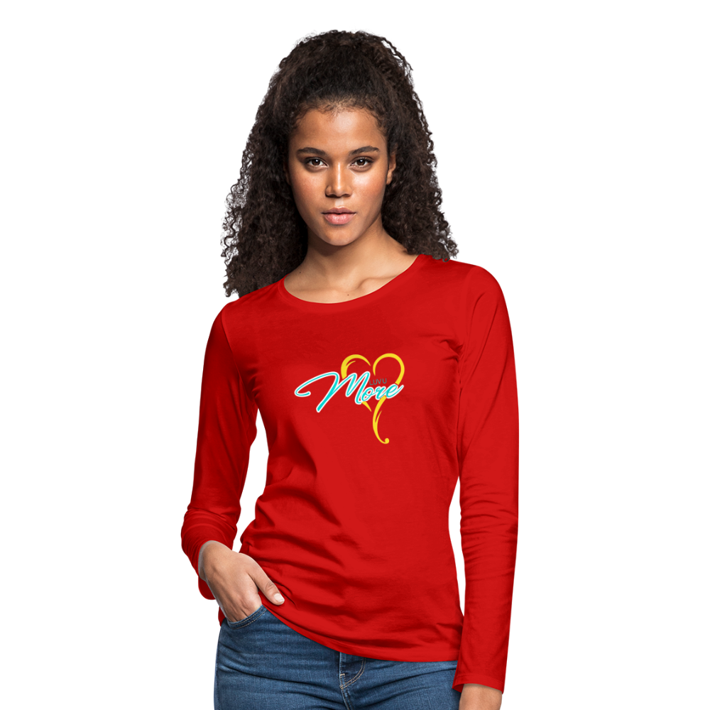 Women's Premium Long Sleeve T-Shirt - red