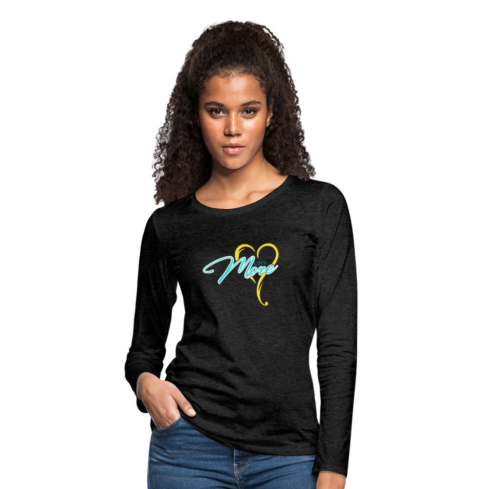 Women's Premium Long Sleeve T-Shirt - charcoal grey