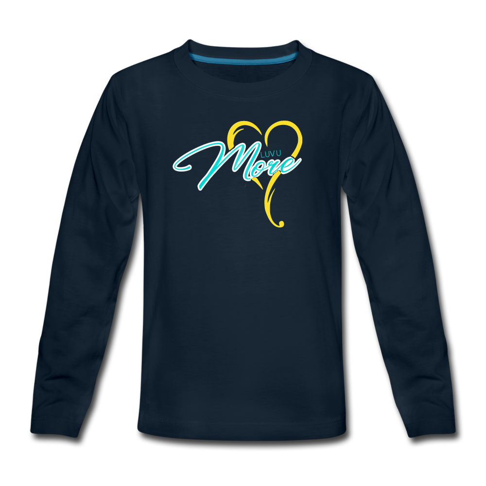 Kids' Premium Long Sleeve T-Shirt - deep navy