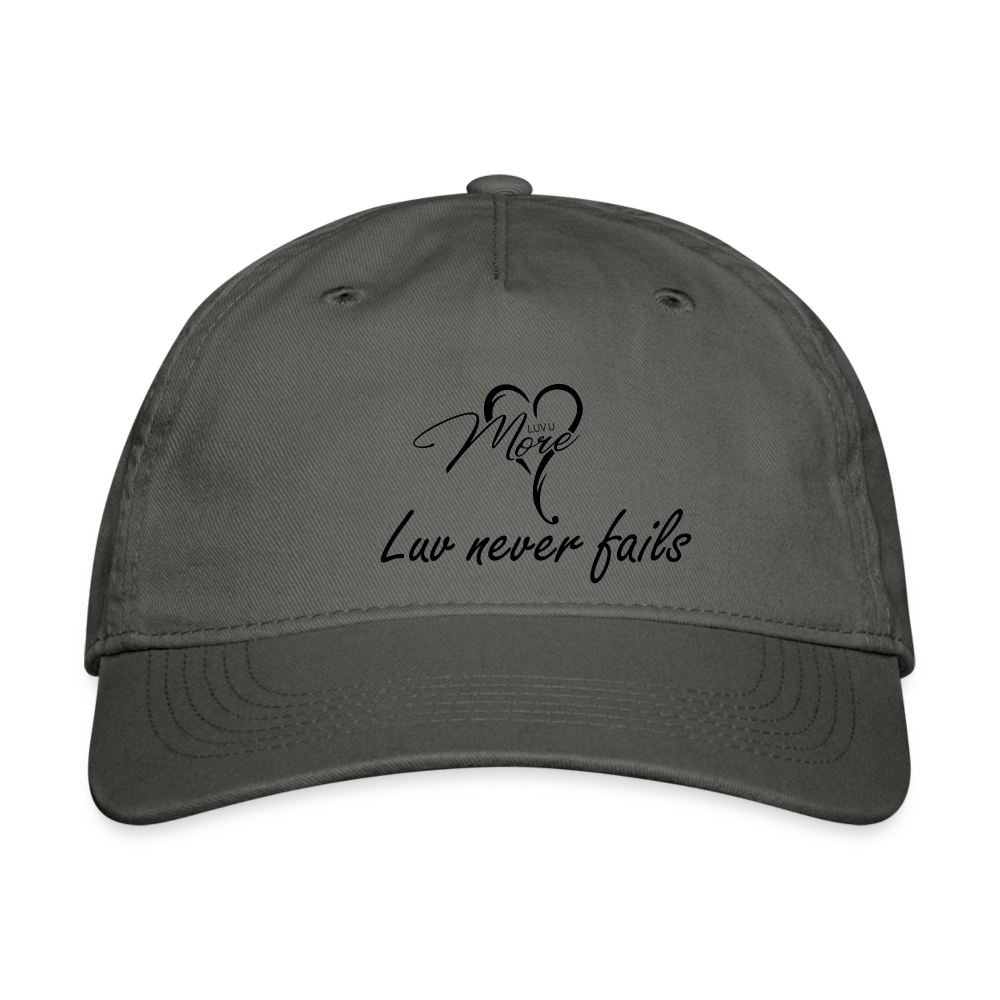 Organic Baseball Cap - charcoal