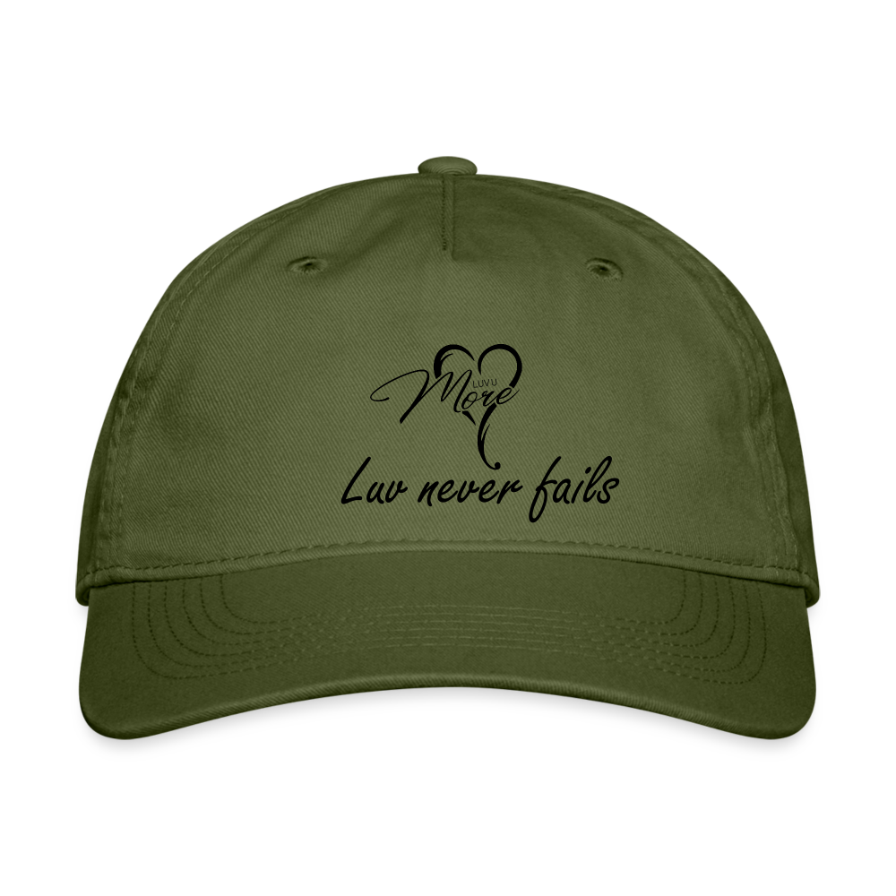 Organic Baseball Cap - olive green