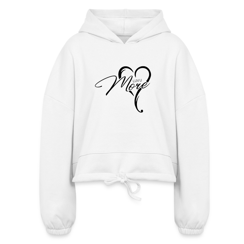 Women’s Cropped Hoodie - white