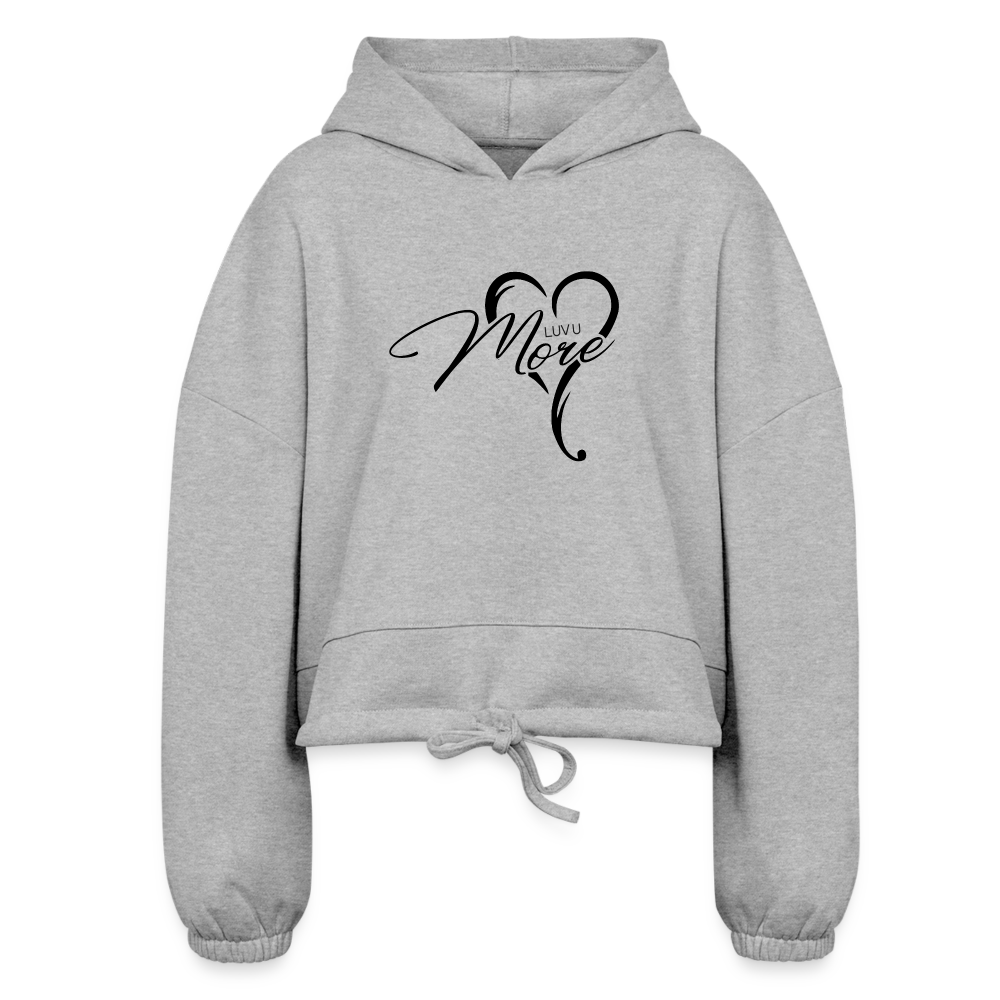 Women’s Cropped Hoodie - heather gray