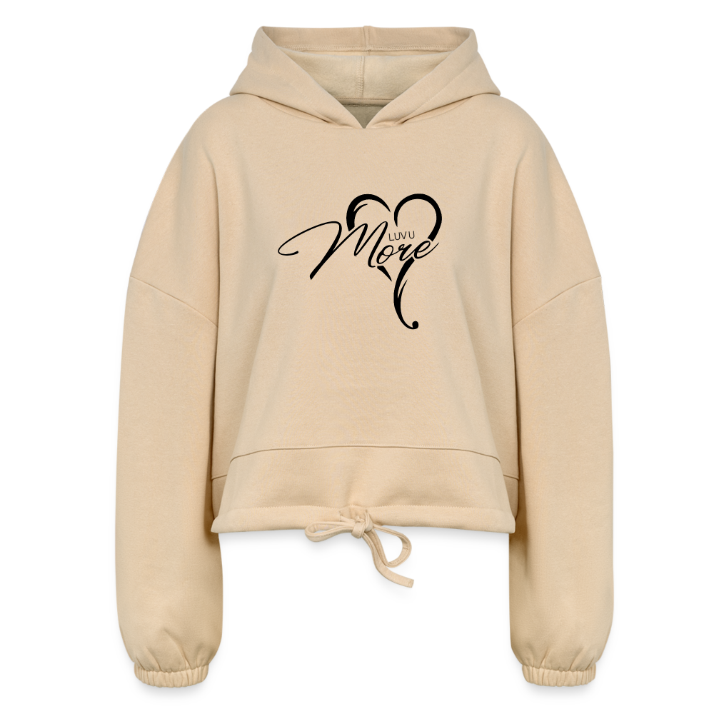 Women’s Cropped Hoodie - nude