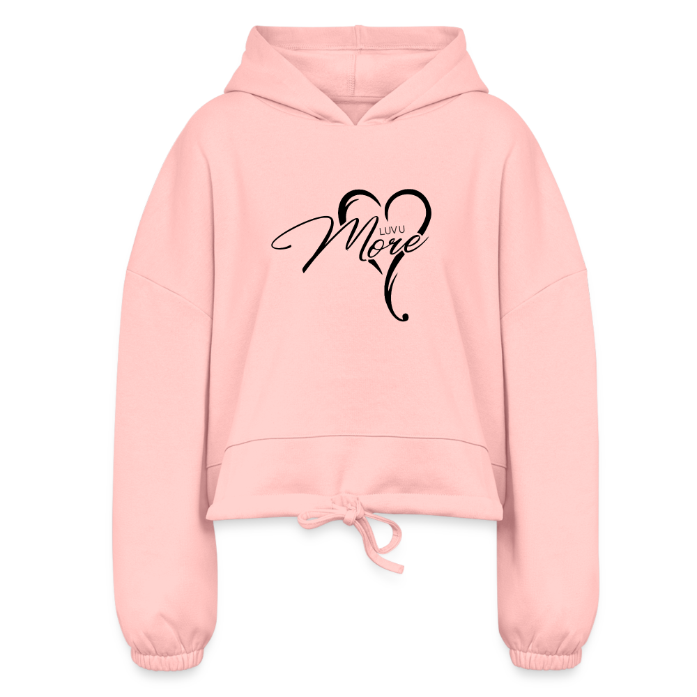 Women’s Cropped Hoodie - light pink