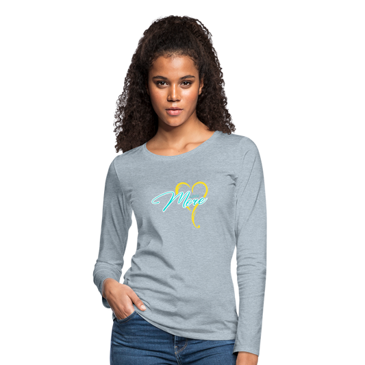 Women's Premium Long Sleeve T-Shirt - heather ice blue