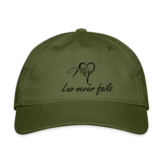 Organic Baseball Cap - olive green